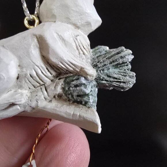 NWT RARE Pam Schifferl Winter White Fox Ornament Snowflake Accent  By Midwest - Picture 7 of 9